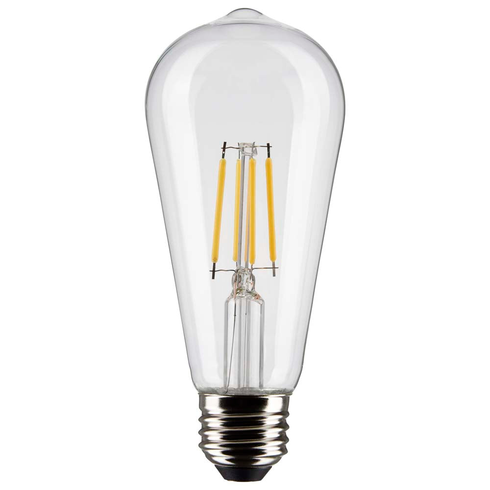 Satco 5w ST19 LED 2700K Medium Base Dimmable - 40w equiv