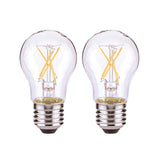 2Pk - Satco 5 watts A15 LED Clear 120v Medium Base 2700k bulb