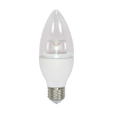 Satco 3.5w 120v B11 LED Clear 300Lm 3000k Warm White E26 Base Dimmable Bulb