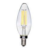 Satco 4w C11 Candle LED Filament E12 Candelabra base 350Lm 2700K Dimmable Bulb