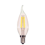 Satco 4w CA11 Flame LED Filament E12 Candelabra base 350Lm 2700K Dimmable Bulb