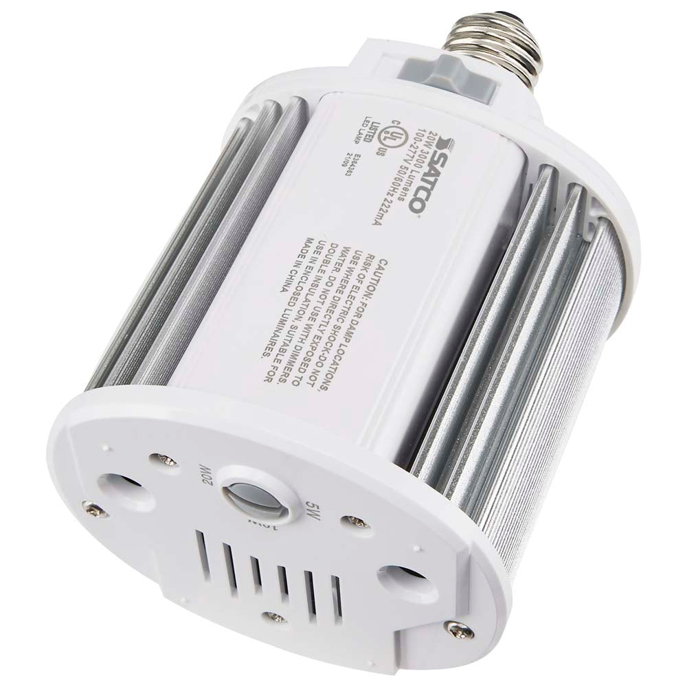 Satco LED Hi-Pro Wall Pack 5/10/20w CCT Selectable Medium Base 100-277 ...