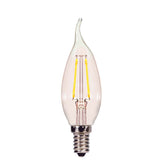 Satco 2.5w CA11 Flame LED Filament E12 Candelabra base 2700K 200Lm Dimmable Bulb