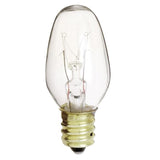 Satco S3903 10W 130V C7 Clear E12 Candelabra Base Incandescent bulb