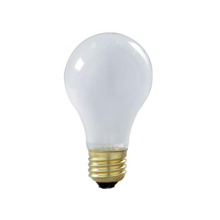 Satco S3971 100W 130V A19 Frosted E26 Medium Base Incandescent light - 2 bulbs