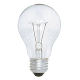 Satco S4022 75W 130V A19 Clear E26 Medium Base Incandescent - 4 bulbs