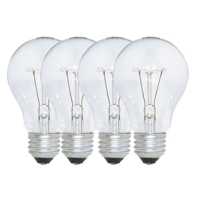 Satco S4023 100W 130V A19 Clear E26 Incandescent Light Bulb