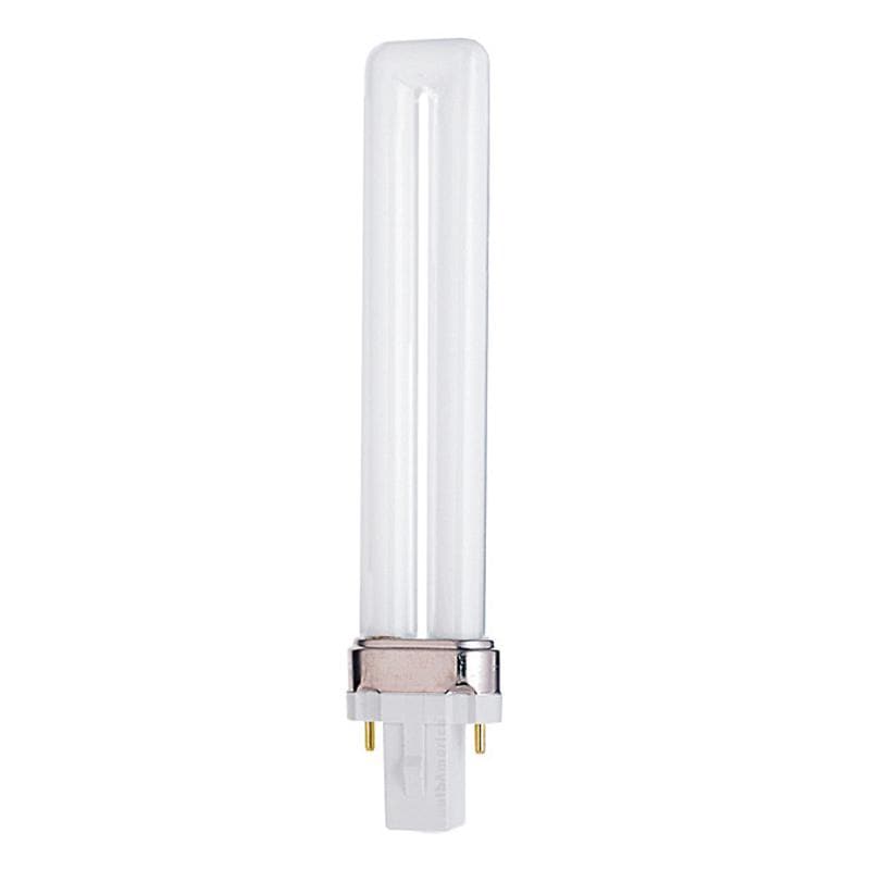 Satco S6307 9W Twin Tube 2-Pin G23 Plug-In base 3500K fluorescent bulb