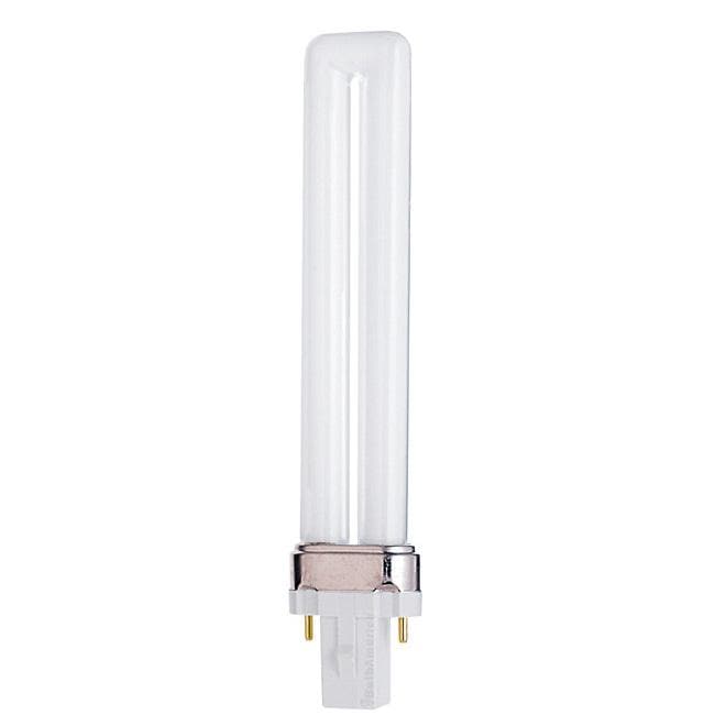 Satco S6311 13W Single Tube 2-Pin GX23 Plug-In base 3500K fluorescent bulb