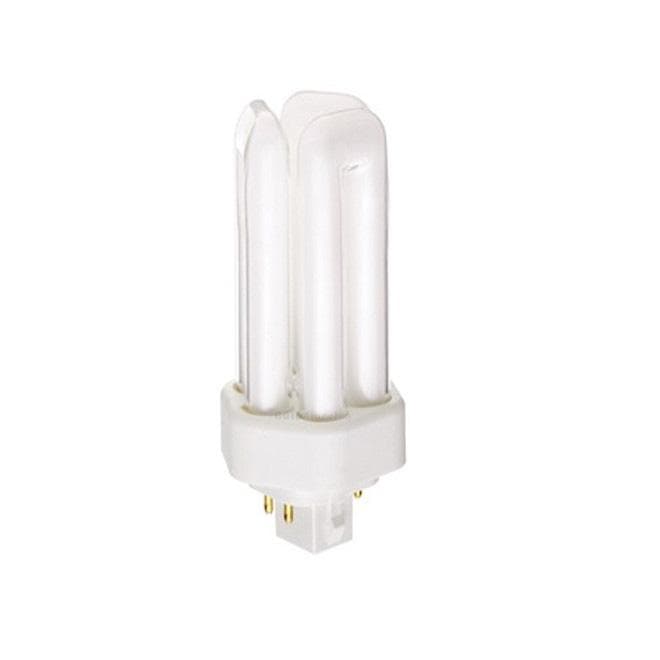 Satco S6321 18W Quad Tube 2-Pin G24D-2 Plug-In base 2700K fluorescent bulb