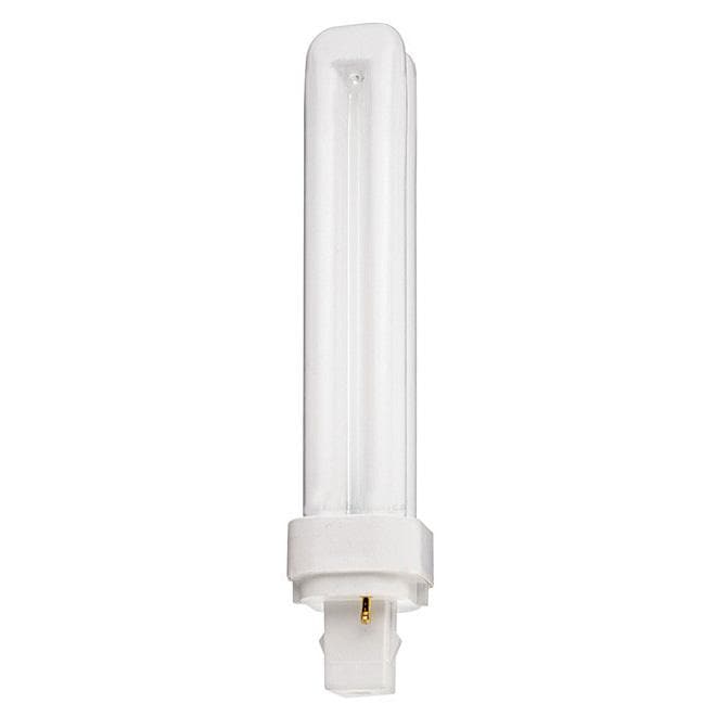 Satco S6326 26W Quad Tube 2-Pin G24D-3 Plug-In base 3000K fluorescent bulb