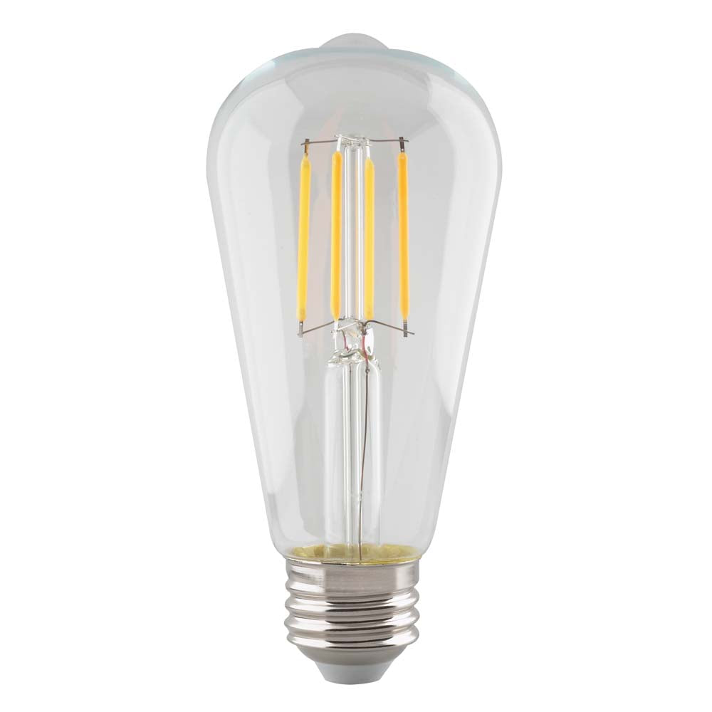 Satco 5.5w ST19 Antique Filament LED Clear - 2700K - 500Lm Dimmable Light Bulb