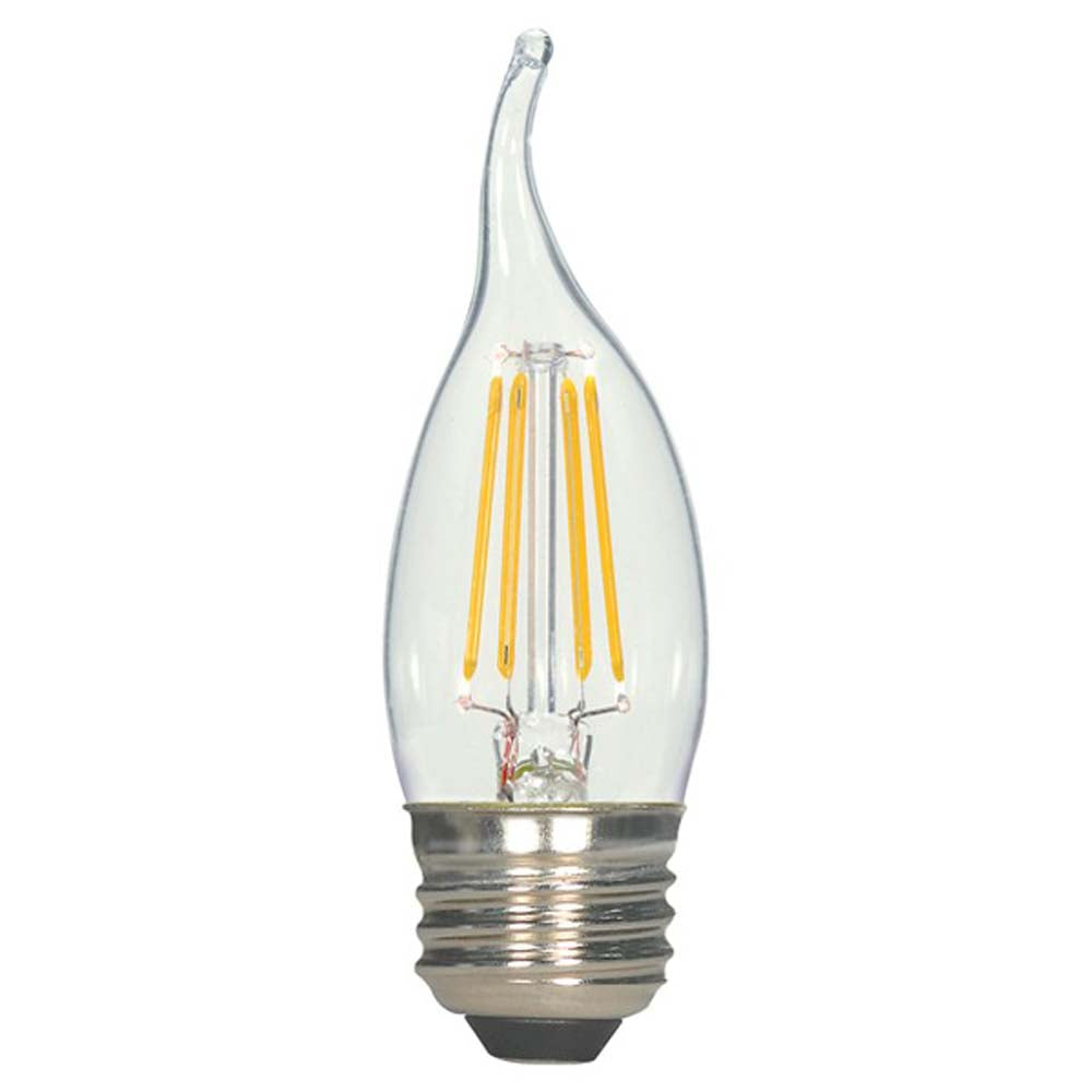Satco 4.5w CA11 LED Filament 450Lm 2700K Warm White Dimmable Bulb - 40w Equiv