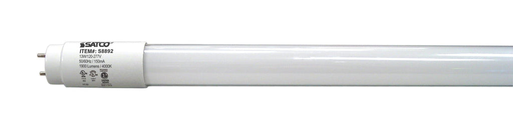 13W T8 LED Type A + Type B Medium bi-pin base 1900 lumens 4000K Cool White