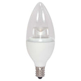 Satco 4.5w LED Candle B11 Candelabra base 300Lm 2700K Dimmable Bulb - 40w Equiv