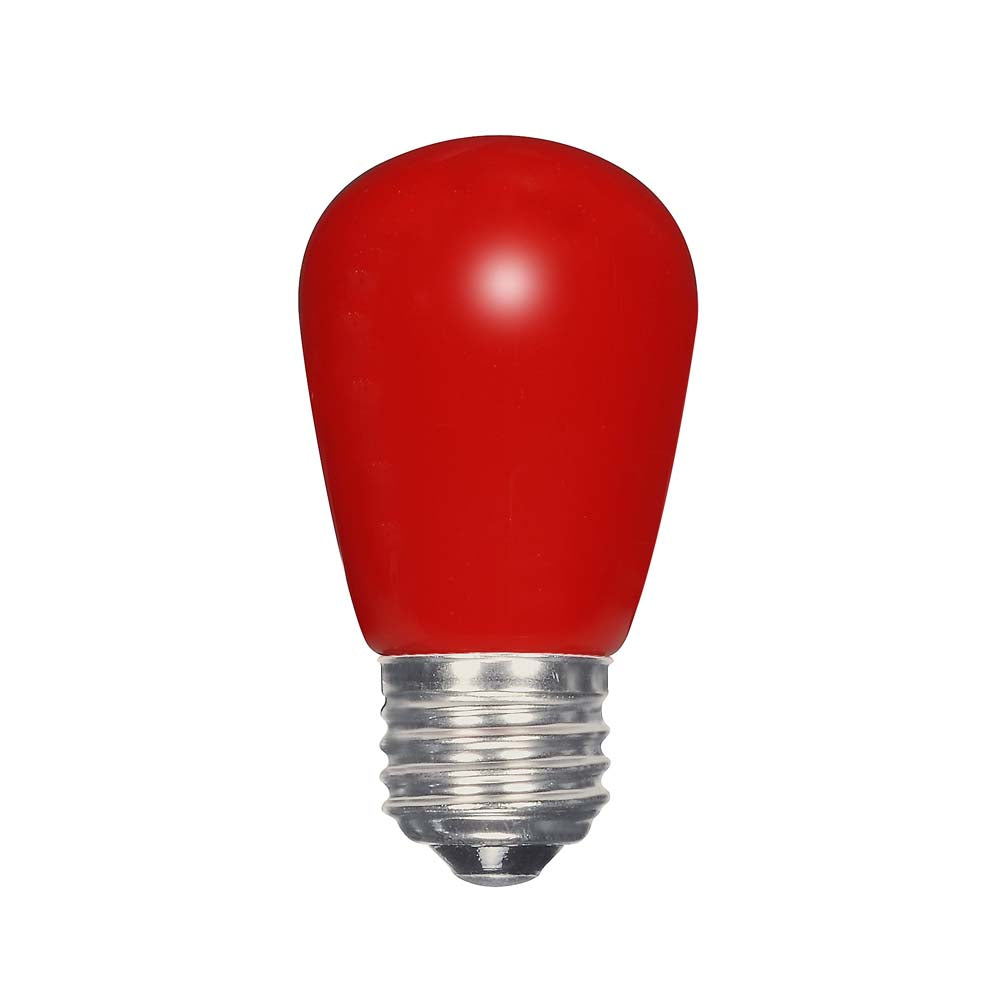Satco 1.4w LED S14 Ceramic Red Medium base 120 volts