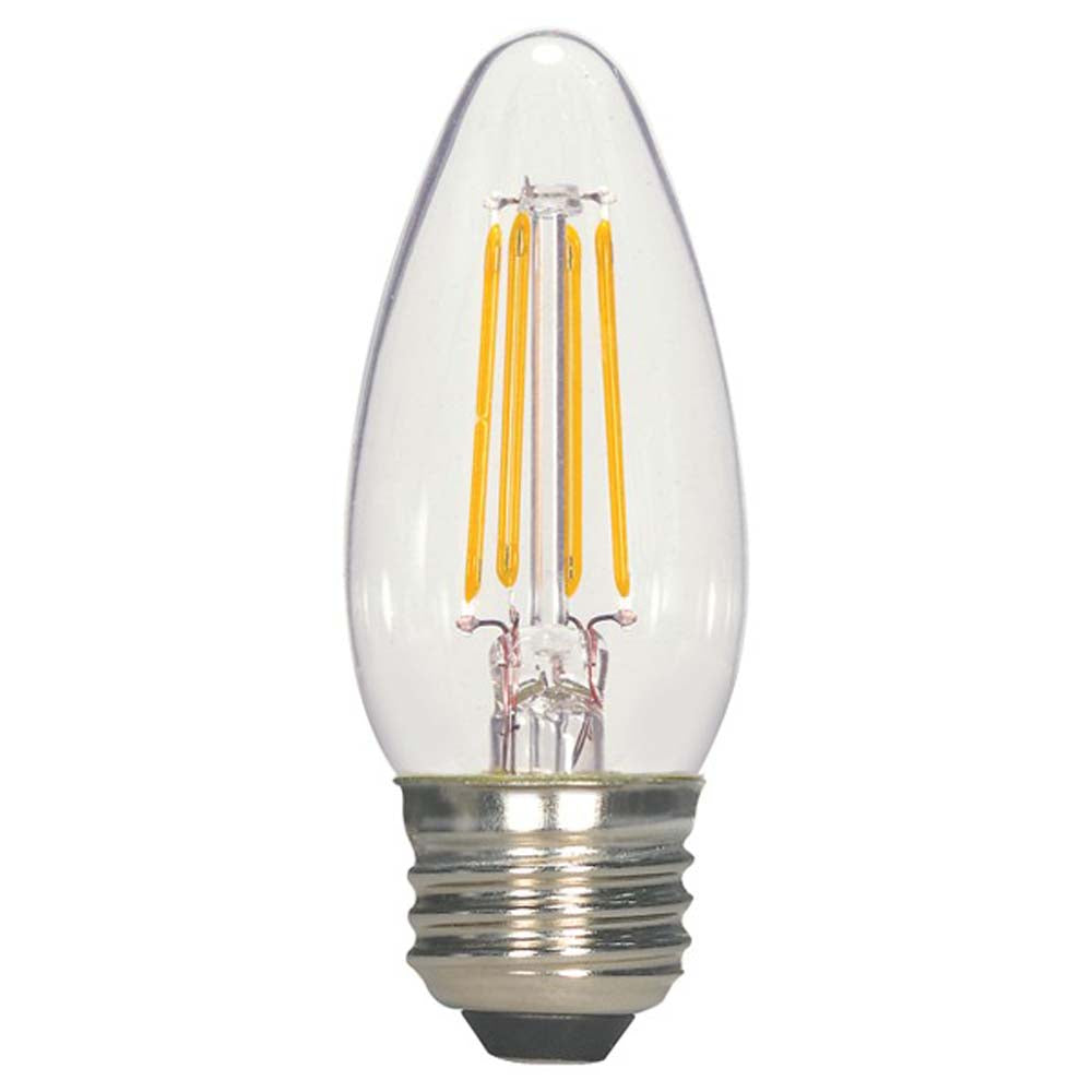 5.5w C11 Candle LED Filament 2700K Warm White Dimmable E26 Base Bulb