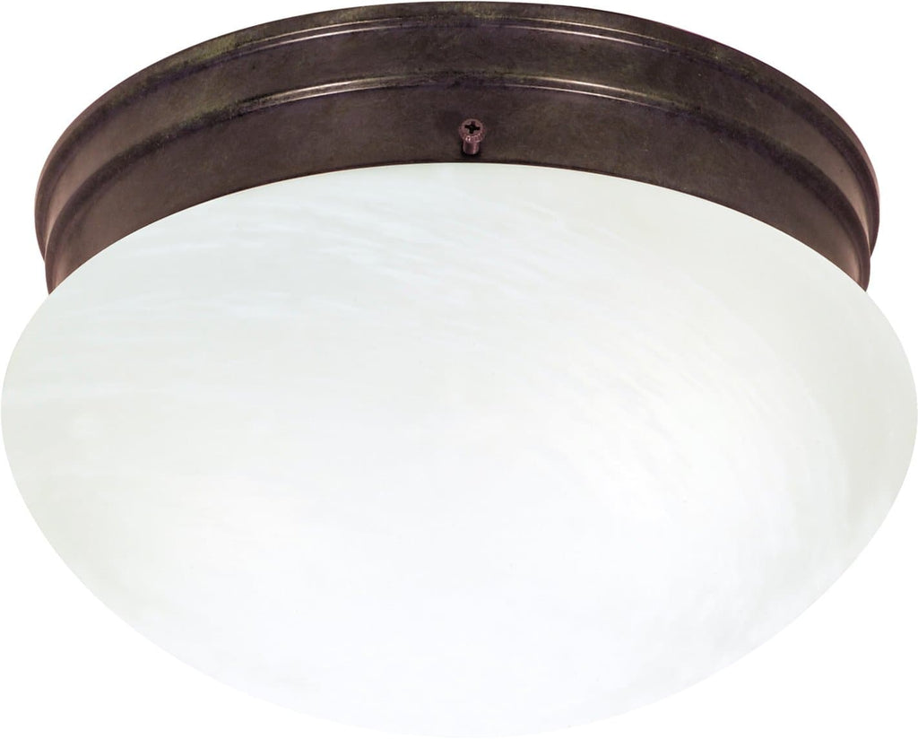 2-Lights 10 Inch Flush Mounted Close-to-Ceiling Light Fixture Old Bronze Finish