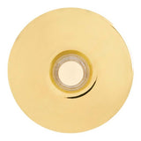 Lighted Stucco Doorbell Button in Polished Brass