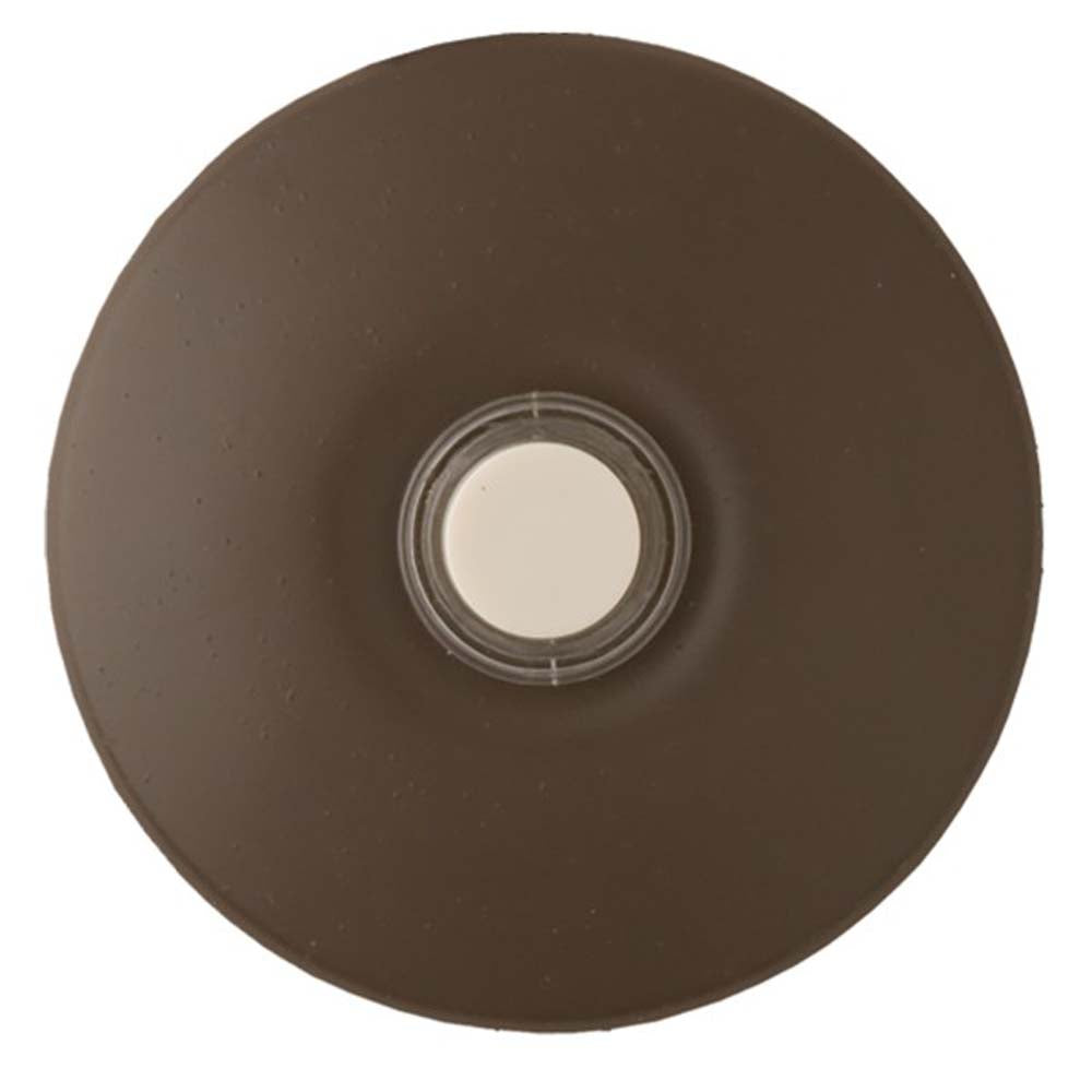 Lighted Stucco Doorbell Button in Architectural Bronze