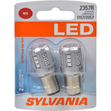 2-PK SYLVANIA 2357 Red LED Automotive Bulb - also fits 1157 & 2057