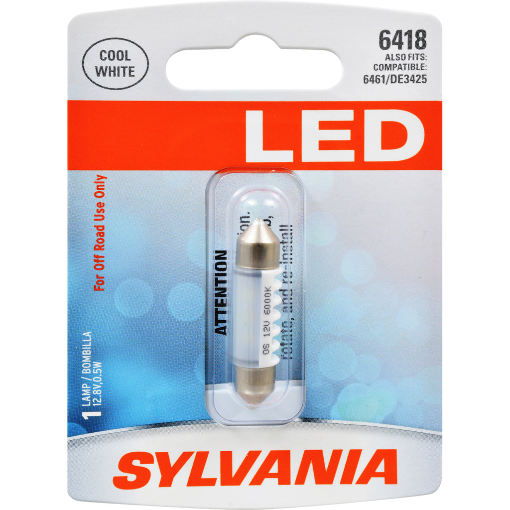 SYLVANIA 6418 36mm Festoon White LED Automotive Bulb