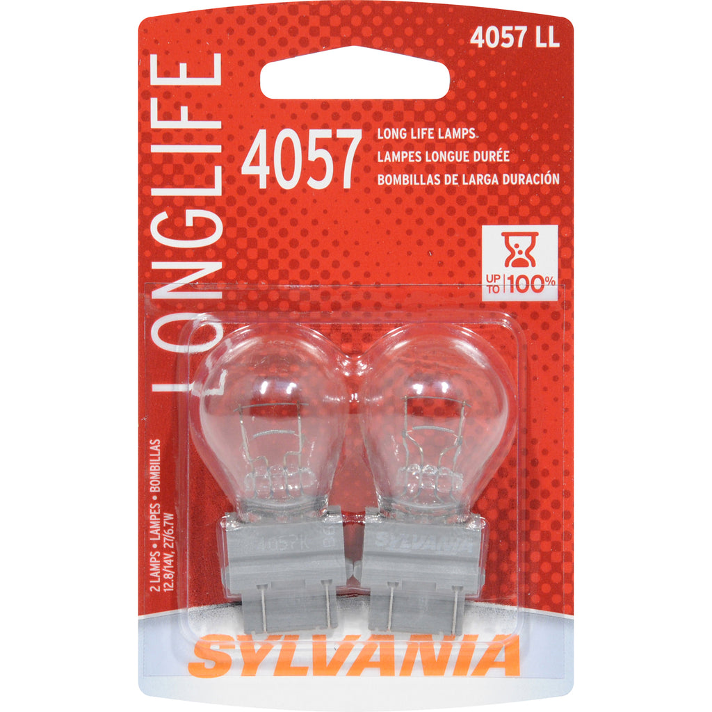 2-PK SYLVANIA 4057 Long Life Automotive Light Bulb