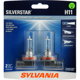2-PK SYLVANIA H11 64211 SilverStar High Performance Halogen Headlight Bulb