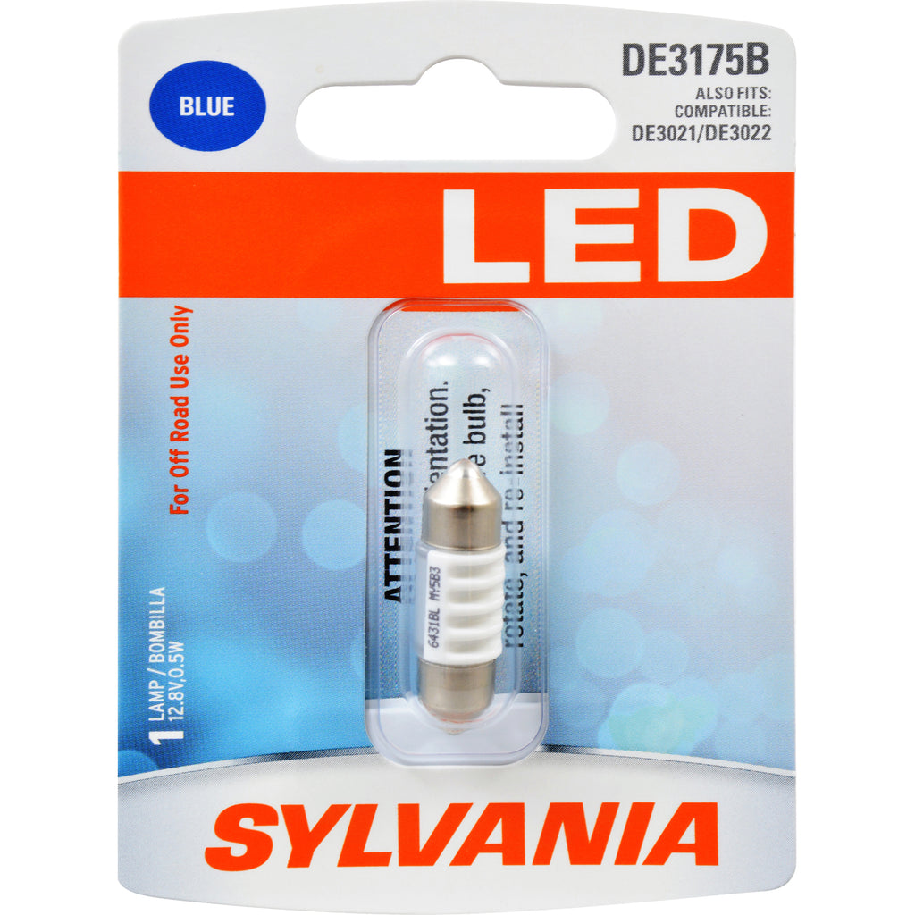 SYLVANIA DE3175 31mm Festoon Blue LED Automotive Bulb