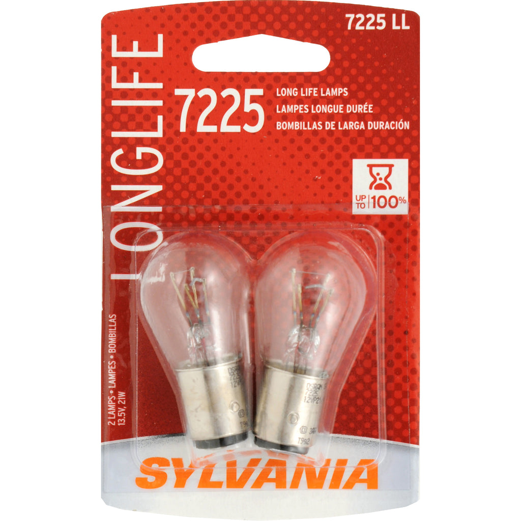2-PK SYLVANIA 7225 P21/4W Long Life Automotive Light Bulb – BulbAmerica