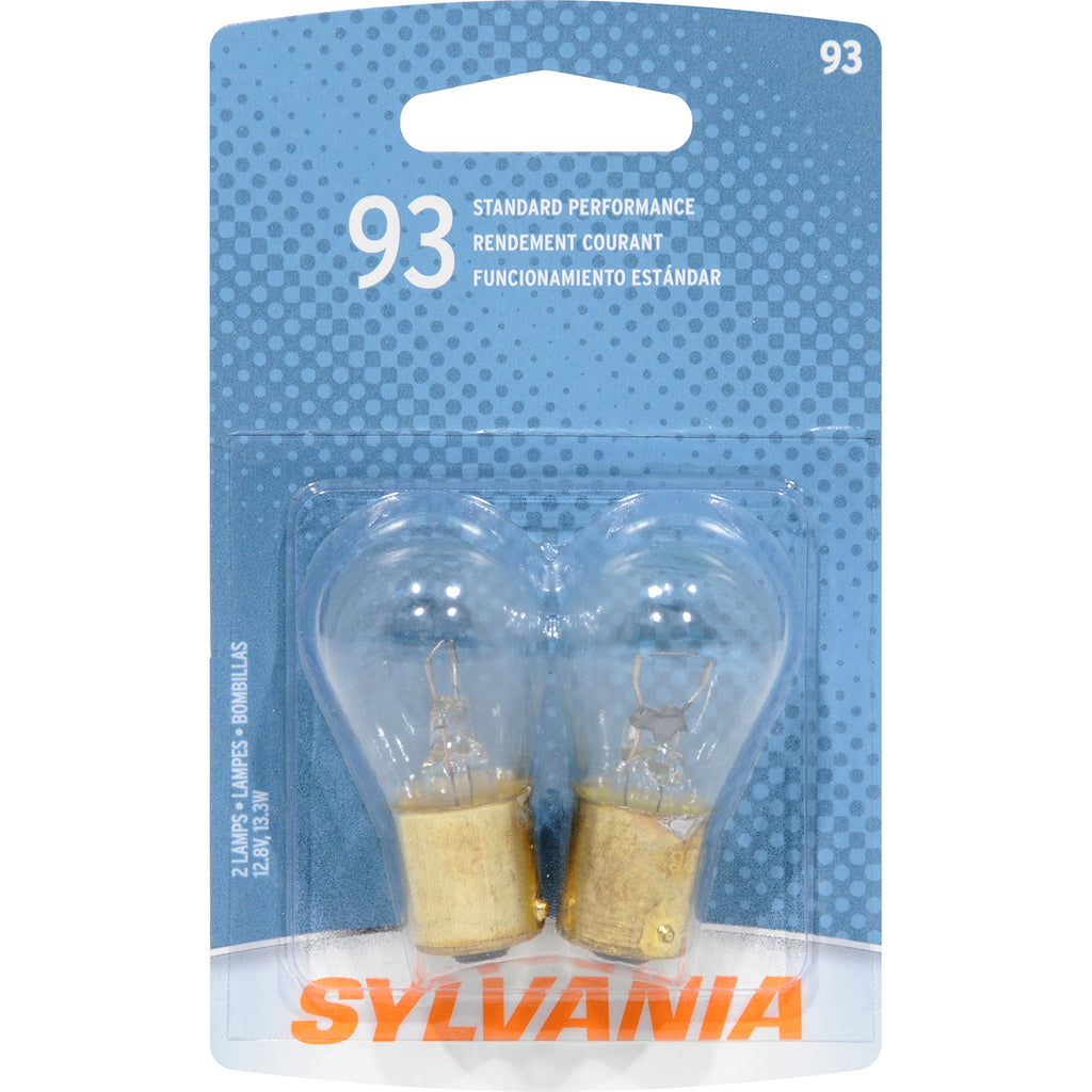 2-PK SYLVANIA 93 Basic Automotive Light Bulb