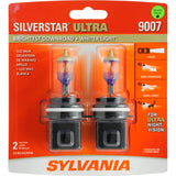 2-PK SYLVANIA 9007 SilverStar Ultra High Performance Halogen Headlight Bulb