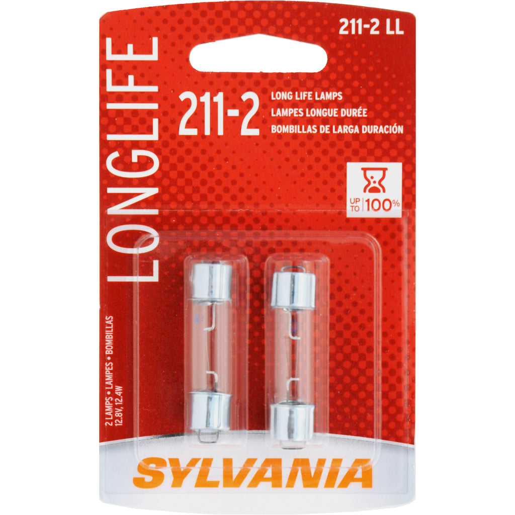 2-PK SYLVANIA 211-2 Long Life Automotive Light Bulb