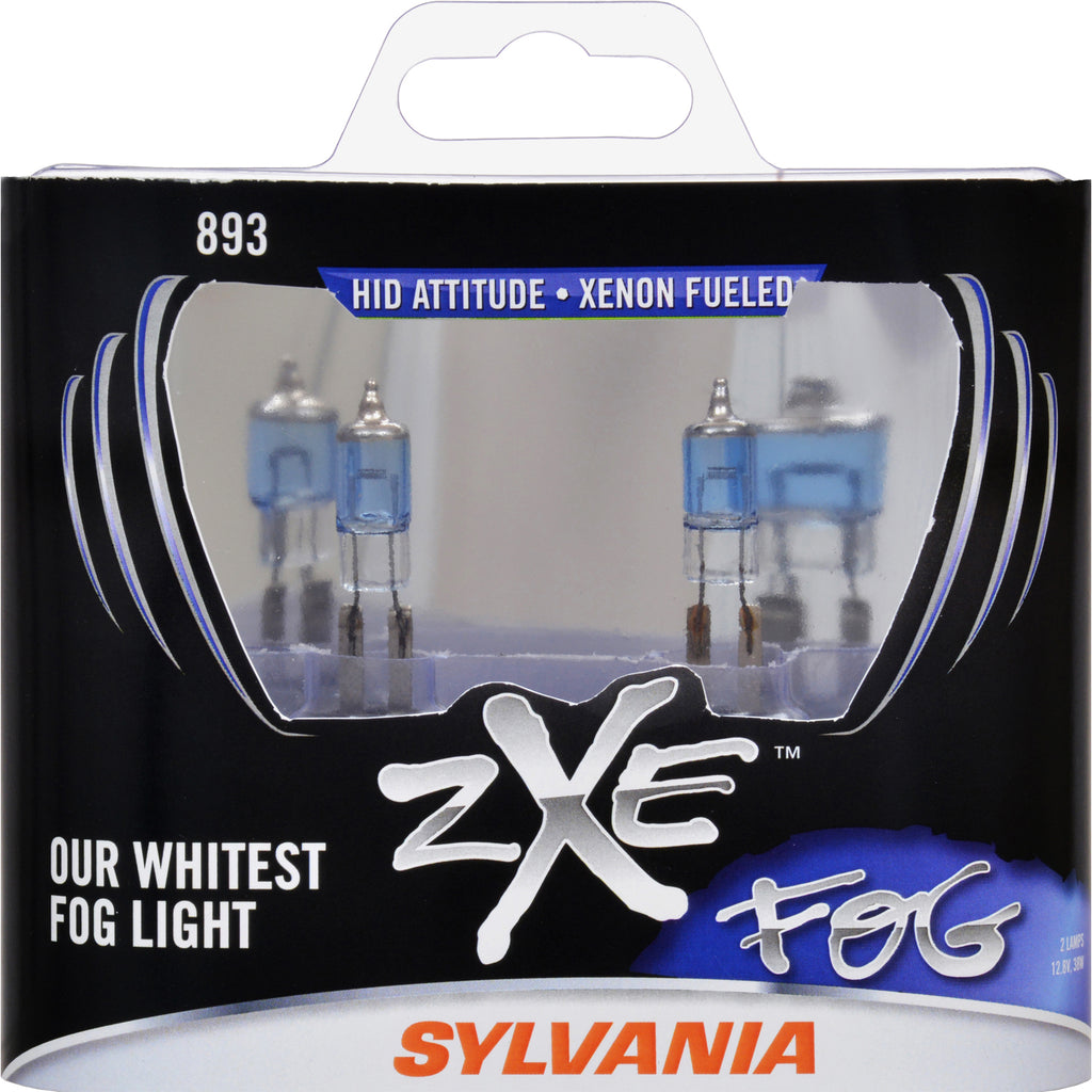 2-PK SYLVANIA 893 zXe High Performance Halogen Fog Light Bulb