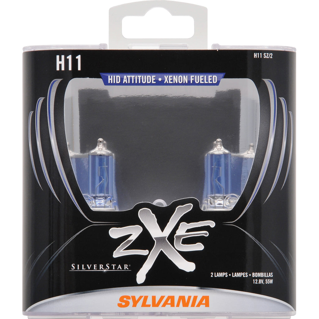 2-PK SYLVANIA H11 SilverStar zXe High Performance Halogen Headlight Bu –  BulbAmerica