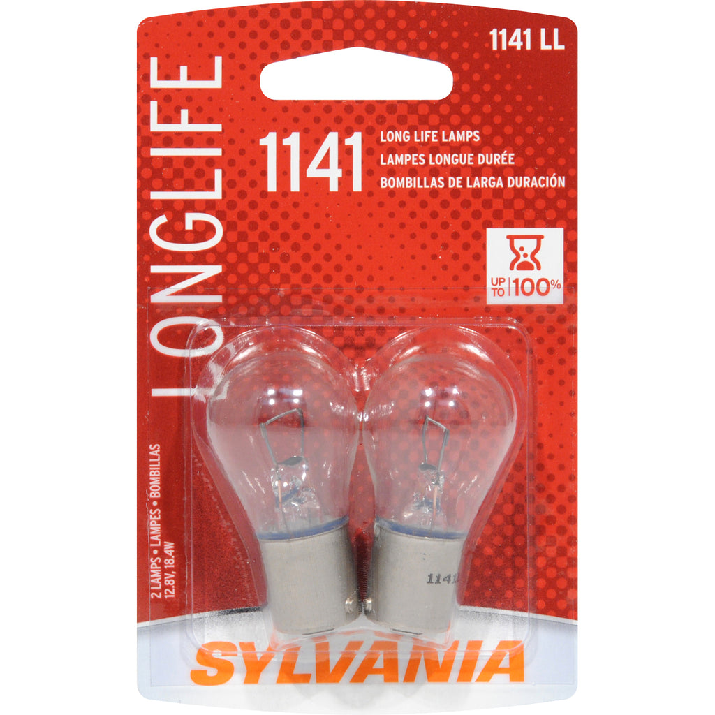 2-PK SYLVANIA 1141 Long Life Automotive Light Bulb