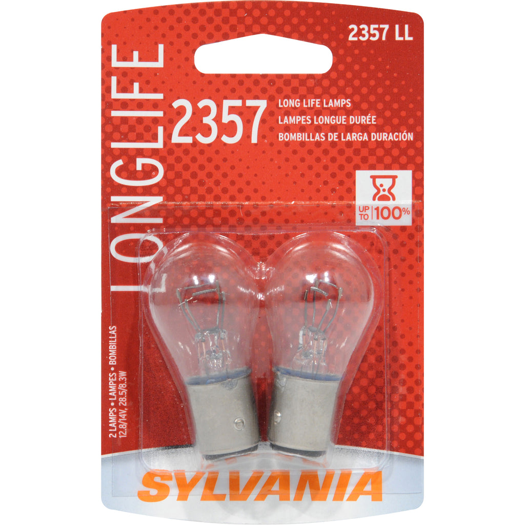 2-PK SYLVANIA 2357 Miniature Incandescent Long Life Bulb