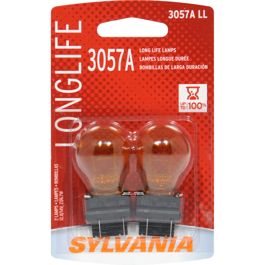 2-PK SYLVANIA 3057A Miniature Incandescent Long Life Bulb
