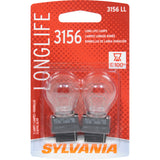 2-PK SYLVANIA 3156 Long Life Automotive Light Bulb
