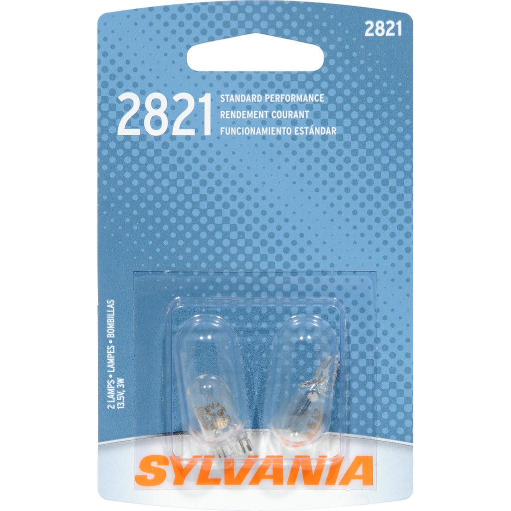2-PK SYLVANIA 2821 Basic Automotive Light Bulb
