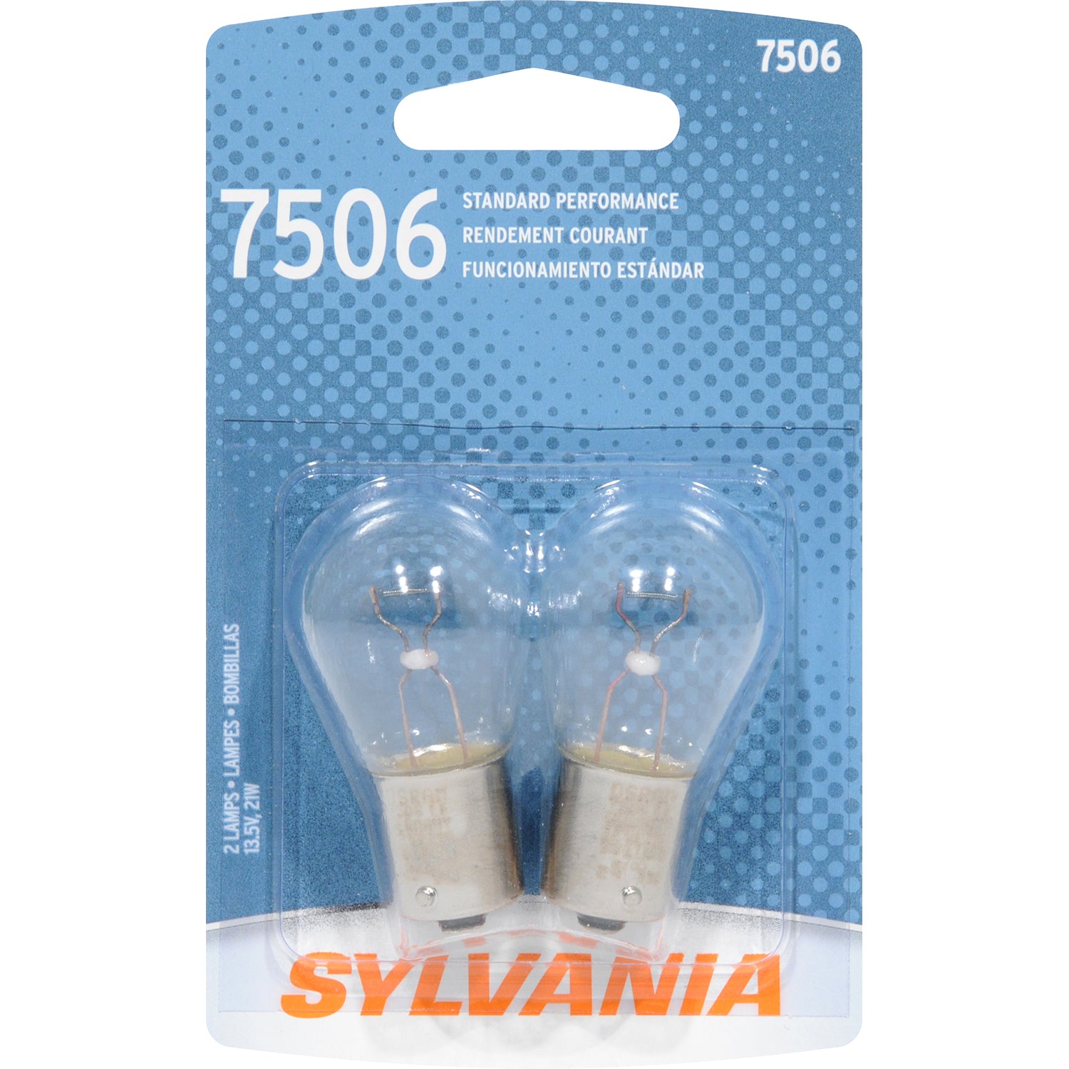 2-PK SYLVANIA 7506 P21W 1073 Basic Automotive Light Bulb – BulbAmerica