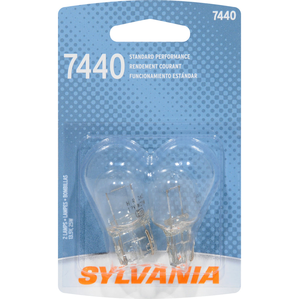 2-PK SYLVANIA 7440 Basic Automotive Light Bulb