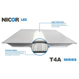 T4A Series 2x2 Ft. Parabolic LED Troffer in 3500K_1