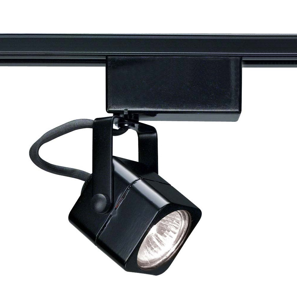 Nuvo TH233 Black 1 Light - MR16 - 12V Track Head - Square