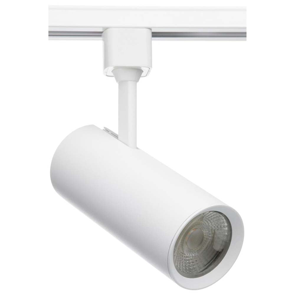 Satco 20w LED Commercial Track Head White Cylinder 36 Degree Beam Angle 120v