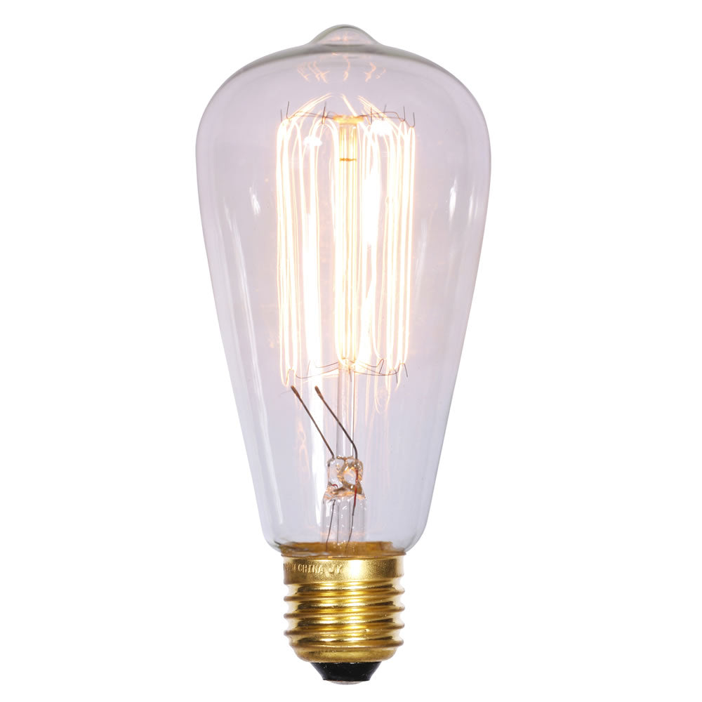 Vickerman ST64 Clear Edison E26 Bulb 40W 120V Incandescent bulb