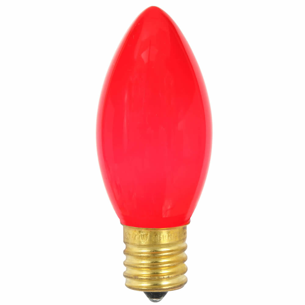 100PK - Vickerman C9 Ceramic Red 7W 130V Bulb