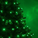 70 Green G12 LED String Lights, Green Wire, 4" Spacing_3