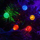 70 Multicolor G12 LED String Lights, Green Wire, 4" Spacing_4