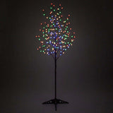 6-ft. Brown Lighted Ornamental Tree, Multicolor LED